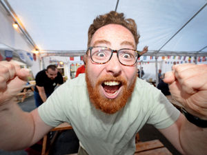 Supporting image for story: England fans in Midlands delighted at Euro 2020 4-0 quarter-final win - in pictures 