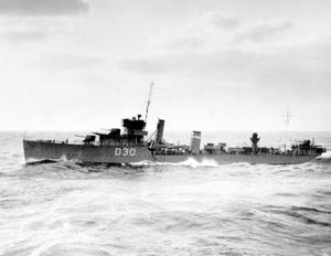 Bridgnorth's adopted destroyer HMS Whirlwind, which was sunk in 1940.