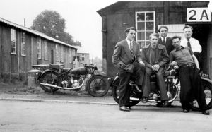 Workers at the European Voluntary Workers camp in Wellington, which was close to the old Blessed Robert Johnson school, some time between 1947 and 1951,