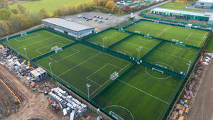 An aerial view of the newly refurbished facility