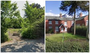 The former Queens Head site (right) is now derelict (left). Photos: Google