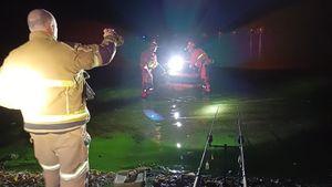 The crew responded to the incident at 3am. Picture: Ellesmere Fire Station