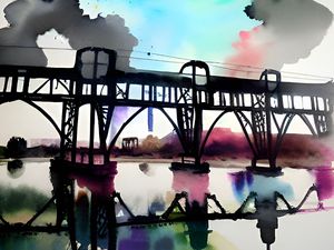 This is how the AI viewed 'The Black Country' with the 'water colour' category applied.