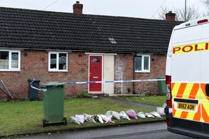 Flowers outside the Valley View bungalow where Mylee was found