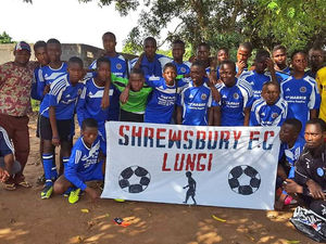 Supporting image for story: From Salop to Sierra Leone: Taxi driver pays for Shrewsbury supporting kids to watch Liverpool clash in Africa