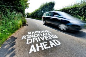 Mystery surrounds the graffiti criticising drivers