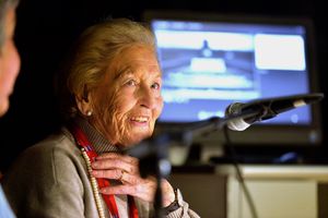 The 93-year-old gave a very moving account of her time in Auschwitz-Birkenau