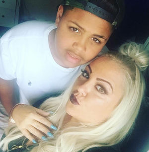 Police are unsure of the motive behind the attack on Keelan, pictured here with his mother