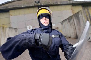 Our reporter, Juliet Hounam, has a go in the kit