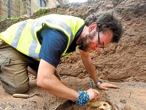 Supporting image for story: Mystery as archaeologists unearth skeletons at Staffordshire church