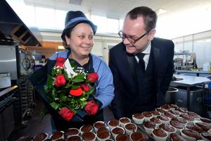 Flowers at Windmill Primary School in Telford for Dawn Vanes