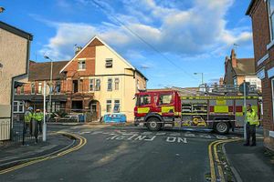 The aftermath of the blaze