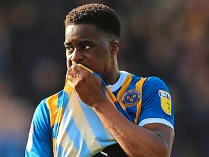 Supporting image for story: I’ve grown a lot at Shrewsbury, says hitman Fejiri Okenabirhie