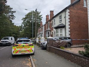 Police at the scene in Wolverhampton