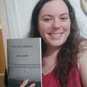 Laura Liptrot with her previous book