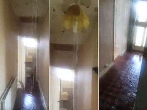 Supporting image for story: House near Newport floods after water pipe burst - with video