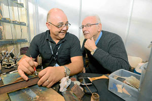 Roger Manton and Pete Waterman at the show