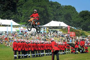 The Imps Motor Cycle Display Team in the main arena