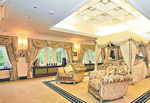 One of the plush bedrooms in Hammer Hill House 
