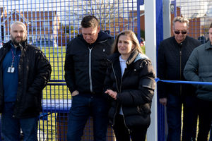 Farley's mother, Leanne East, and stepfather Andy Paddock, gave emotional speeches