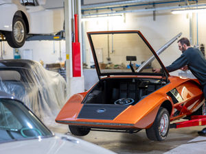 Supporting image for story: Car restorers set to complete their coolest vehicle project yet