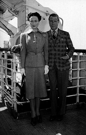 King Edward VIII and his mistress Wallis Simpson