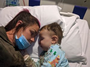 Jodie and Romy in hospital
