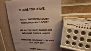 The pub's security system was damaged in the break in