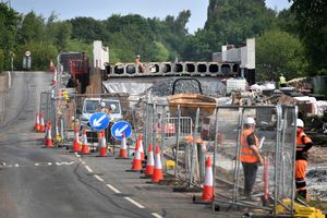WALSALL COPYRIGHT NATIONAL WORLD TIM STURGESS 09/06/25. Update on building the new Fingerpost bridge , Norton road , Pelsall.
