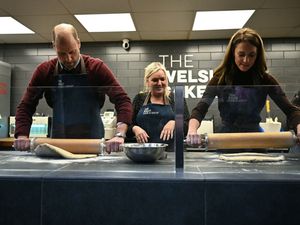 Supporting image for story: William and Kate go head to head in Welsh cake-making challenge