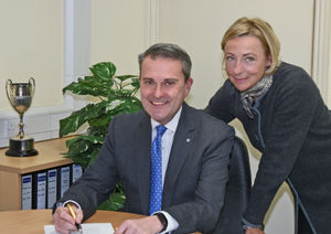 Nick Berriman and Caroline Eaton