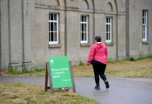 People brave the rain as Attingham Park, reopens after lockdown