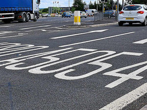Supporting image for story: Road marking blunder leaves Shrewsbury drivers confused