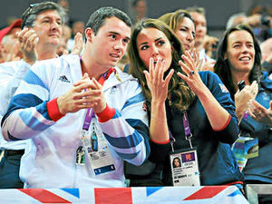 Supporting image for story: Kate takes a seat next to Wolverhampton star Kristian Thomas