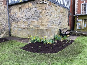 Work has begun to tidy up the Guildhall in Much Wenlock