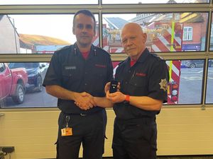 Supporting image for story: 'An extraordinary accomplishment' as firefighter marks 40 years of service to same Shropshire community