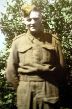 War Veteran Norman Horton in full uniform on his first ' Leave" in 1940