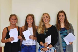 Shrewsbury High School - The Thomas twins, Sophie and Imogen, and the Partridge twins, Zoe and Amy, achieved straight A*/A grades