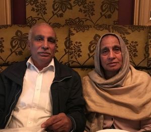Talib Hussain and his wife - image courtesy of Talib Hussain