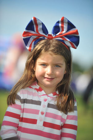 Lacey Corbett, aged four, of Donnington, at the big day.