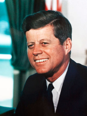 President John F. Kennedy. 