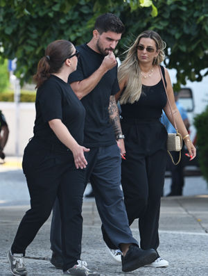Portugal's Ruben Neves arrives at the funeral of Diogo Jota and Andre Silva being held at Igreja Matriz de Gondomar in the town of Gondomar near Porto. The Liverpool and Portugal forward died along with his younger brother Andre Silva in the accident in Zamora on Thursday morning. Picture date: Saturday July 5, 2025. PA Photo. Photo credit should read: PA Wire.