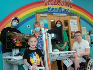 Supporting image for story: Gaming carts are great hit for children and teenagers in hospital