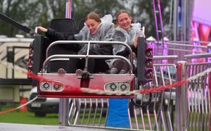 Lily and Anastazja having fun in the rain at Heal Festival 2025