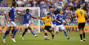 Leicester v Wolves match action (Getty)
