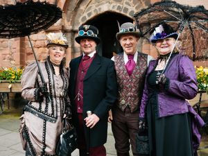 Supporting image for story: Festival-goers from across UK embrace power of steam at Shrewsbury's Steampunk Spectacular