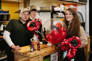 Jamie Bosworth and Felix Guy (Green Street Cantina) and Naomi Spittle (Balloons by Naomi)