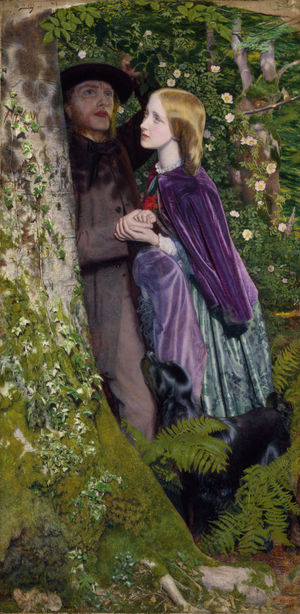 The Long Engagement, 1859, Arthur Hughes (© Birmingham Museums Trust) - another of the artworks that will be joining the tour