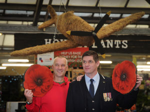Supporting image for story: Model of spitfire The Cannock Chaser unveiled to mark Remembrance Day