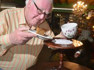 Supporting image for story: 12-inch Regency table now on sale at Bridgnorth antiques centre must be the tiniest in Shropshire